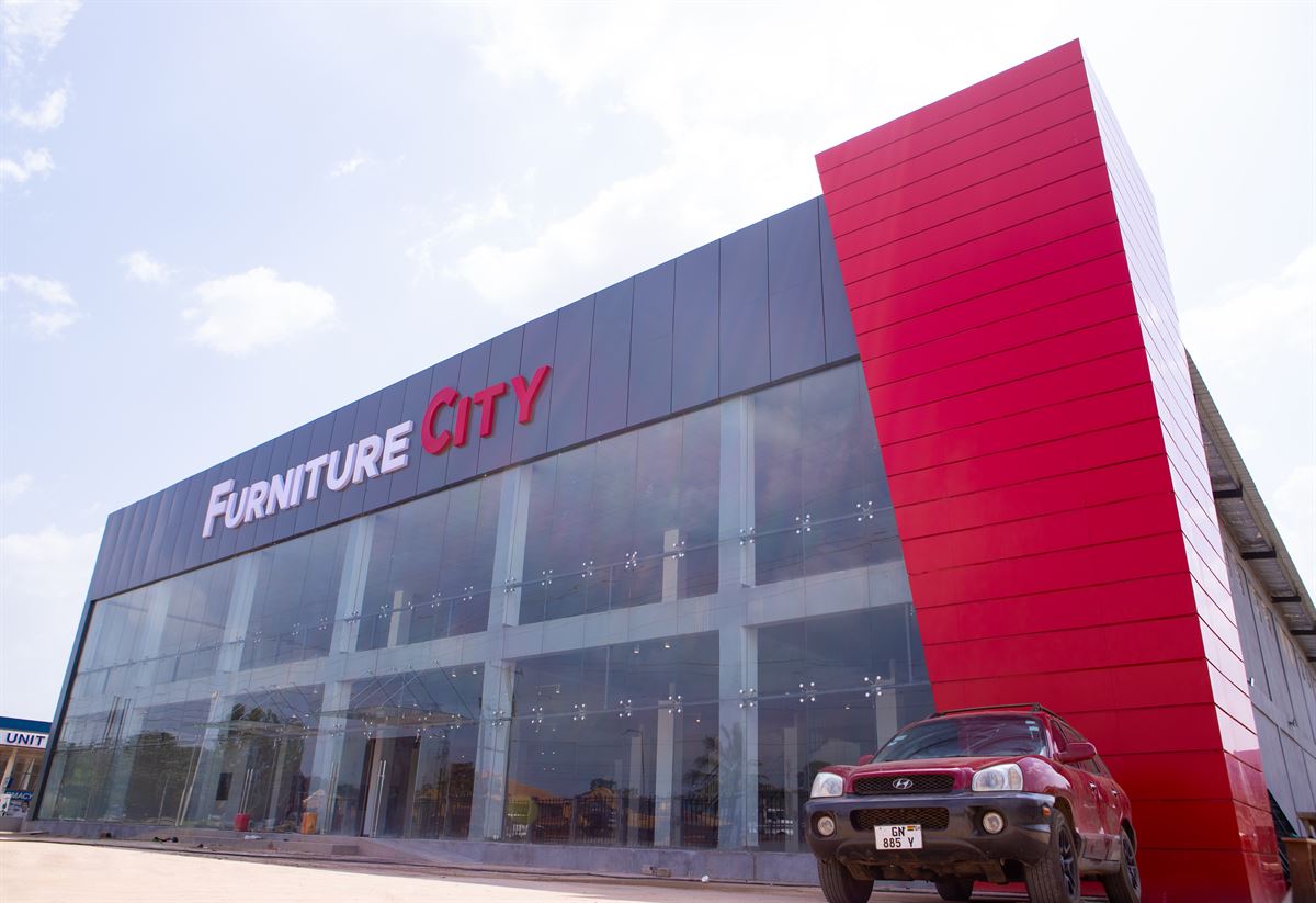 Completed Furniture City glass-fronted showroom